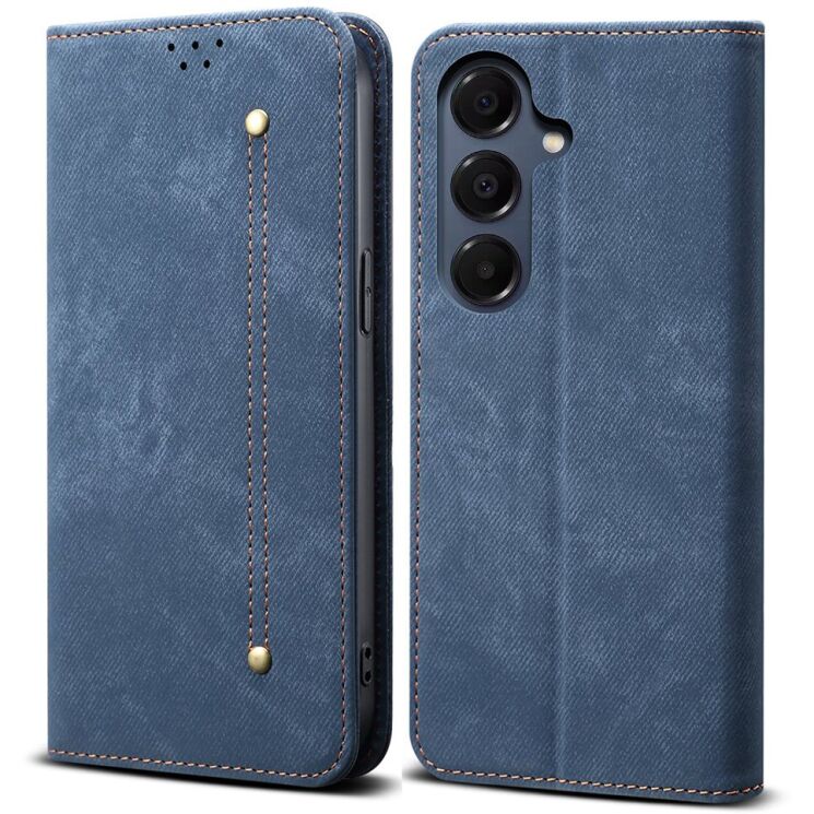 Чехол-книжка с карманами UniCase Jeans Wallet для Samsung Galaxy A37 (A376) - Blue: фото 1 из 7