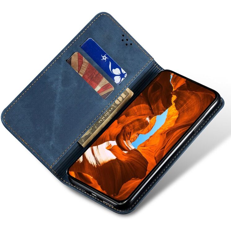 Чехол-книжка с карманами UniCase Jeans Wallet для Samsung Galaxy A37 (A376) - Blue: фото 2 из 7