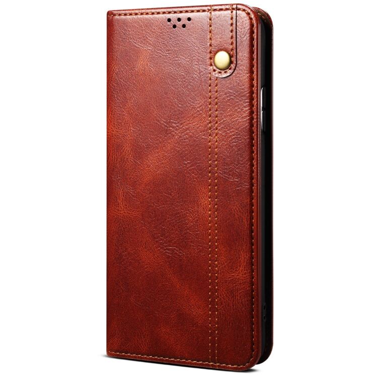 Чохол-книжка з кишеньками UniCase Leather Wallet для Xiaomi 17 - Brown: фото 5 з 8