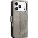 Чохол-книжка з малюнком UniCase Butterfly Pattern для iPhone 18 Pro Max / 17 Pro Max - Grey (423827H). Фото 6 з 9
