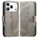 Чохол-книжка з малюнком UniCase Butterfly Pattern для iPhone 18 Pro Max / 17 Pro Max - Grey (423827H). Фото 1 з 9
