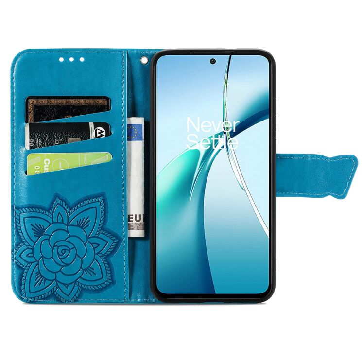 Чохол-книжка з малюнком UniCase Butterfly Pattern для Motorola Moto G86 Power - Blue: фото 2 з 8