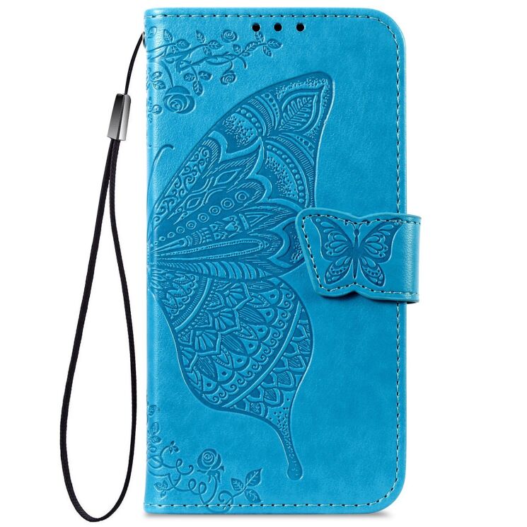 Чохол-книжка з малюнком UniCase Butterfly Pattern для Motorola Moto G86 Power - Blue: фото 4 з 8