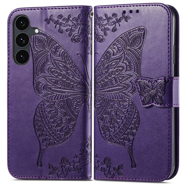 Чехол-книжка с рисунком UniCase Butterfly Pattern для Samsung Galaxy S26 FE - Dark Purple (412726DV) Чехол-книжка с рисунком UniCase Butterfly Pattern для Samsung Galaxy S26 FE - Dark Purple: фото 1 из 6
