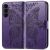 Чехол-книжка с рисунком UniCase Butterfly Pattern для Samsung Galaxy S26 FE - Dark Purple: фото 1 из 6