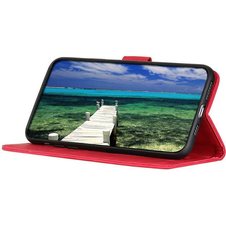 Чехол-книжка с застежкой KHAZNEH Retro Wallet для Motorola Edge 70 Max - Red (435514R) Чехол-книжка с застежкой KHAZNEH Retro Wallet для Motorola Edge 70 Max - Red: фото 3 из 8