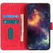 Чехол-книжка с застежкой KHAZNEH Retro Wallet для Motorola Edge 70 Max - Red (435514R). Фото 2 из 8