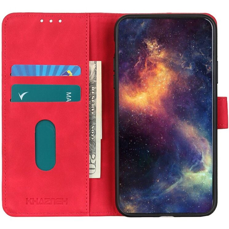 Чехол-книжка с застежкой KHAZNEH Retro Wallet для Motorola Edge 70 Max - Red (435514R) Чехол-книжка с застежкой KHAZNEH Retro Wallet для Motorola Edge 70 Max - Red: фото 2 из 8