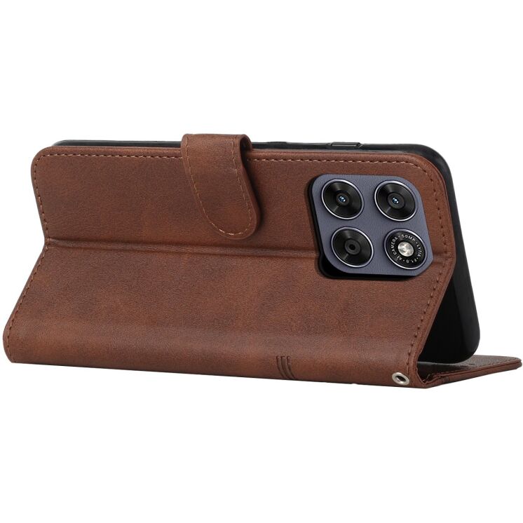 Чохол-книжка з застібкою UniCase Jet Cover для Motorola Moto G77 - Brown: фото 3 з 10