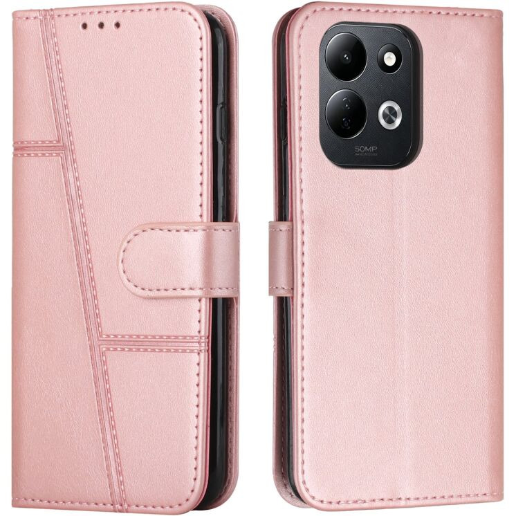 Чехол-книжка с застежкой UniCase Jet Cover для Xiaomi Redmi 17 - Rose Gold: фото 1 из 10