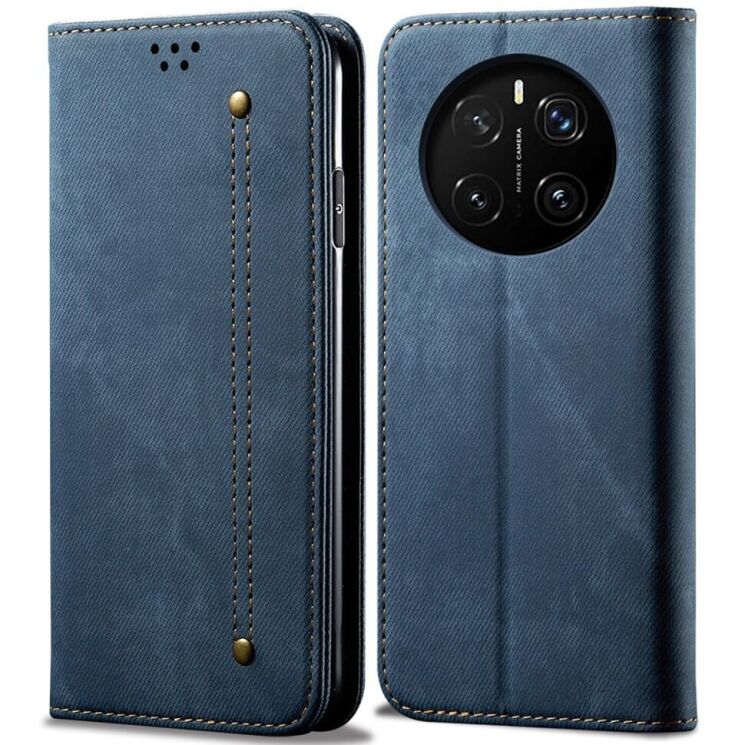 Чехол-книжка UniCase Jeans Wallet для Honor Magic 7 Pro - Blue: фото 1 из 6