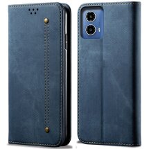 Чехол-книжка UniCase Jeans Wallet для Motorola Moto G85 - Blue: фото 1 из 6