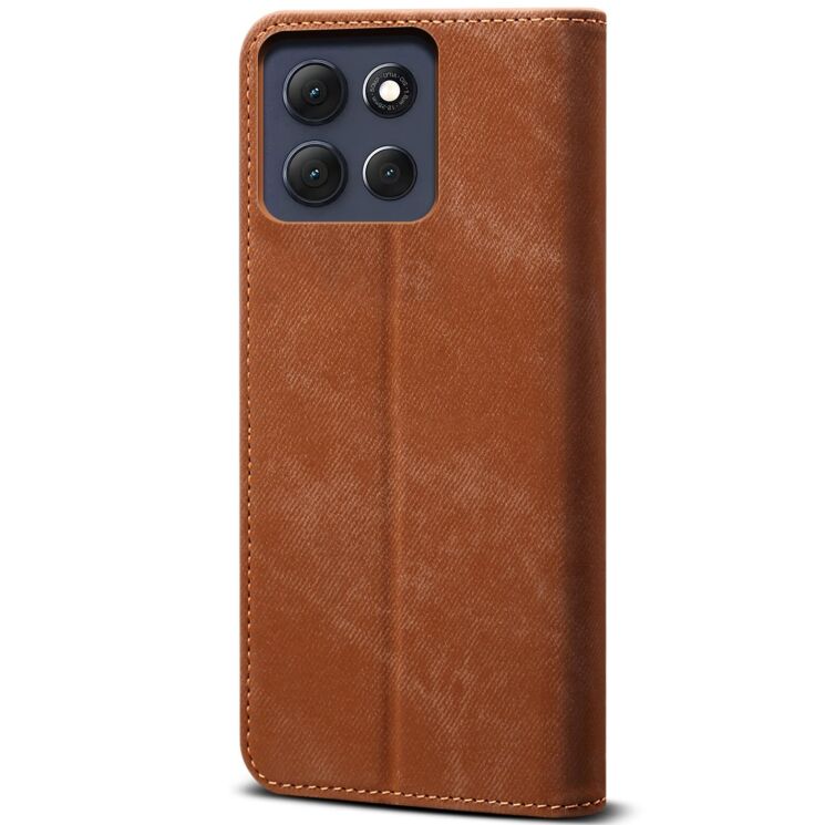 Чехол-книжка UniCase Jeans Wallet для Motorola Moto G86 - Coffee: фото 6 из 6