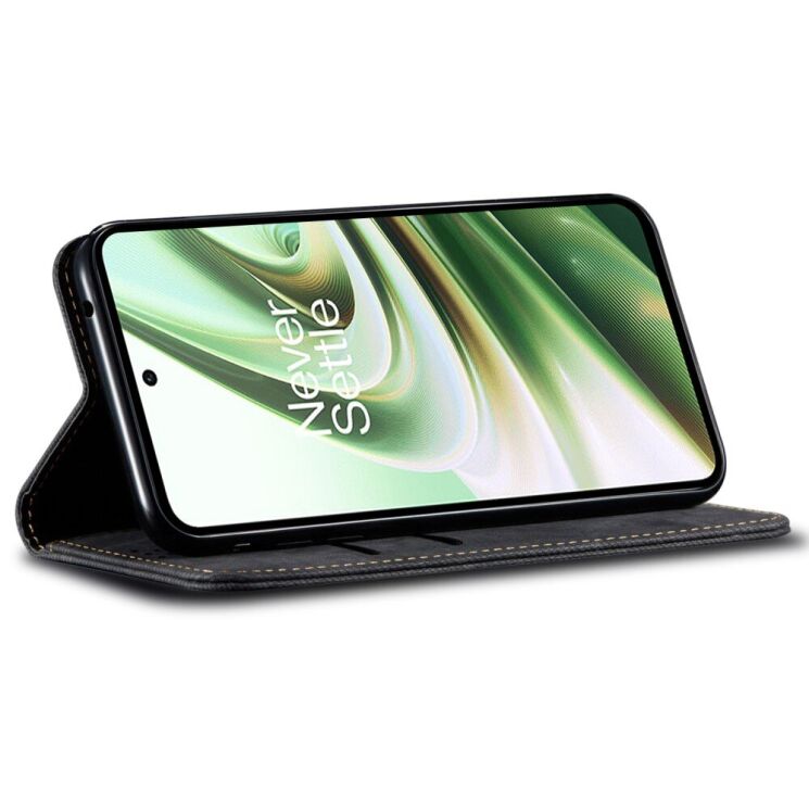 Чехол-книжка UniCase Jeans Wallet для OnePlus 13T - Black: фото 3 из 6