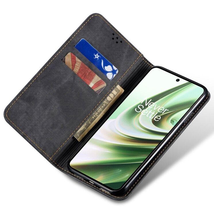 Чехол-книжка UniCase Jeans Wallet для OnePlus 13T - Black: фото 2 из 6