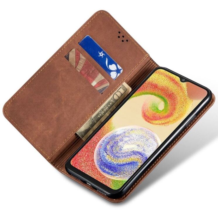 Чехол-книжка UniCase Jeans Wallet для Samsung Galaxy A25 (A256) - Coffee: фото 2 из 6