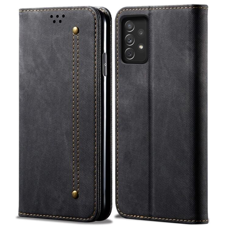 Чохол-книжка UniCase Jeans Wallet для Samsung Galaxy A73 - Black: фото 1 з 6