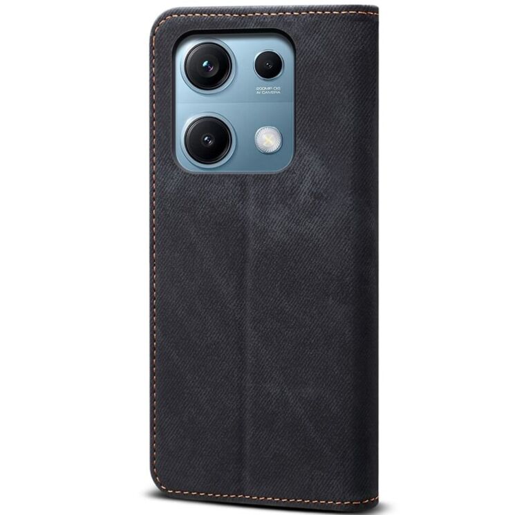 Чехол-книжка UniCase Jeans Wallet для Xiaomi Redmi Note 14S - Black: фото 6 из 7