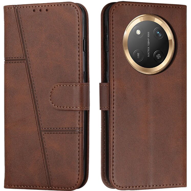 Чохол-книжка UniCase Jet Cover для Honor Magic 7 Lite - Brown: фото 1 з 10