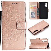 Чехол-книжка UniCase SunFlower Pattern для Huawei Honor 20 / Nova 5T - Rose Gold: фото 1 из 8