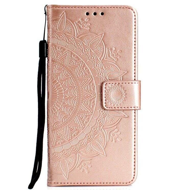 Чехол-книжка UniCase SunFlower Pattern для Huawei Honor 20 / Nova 5T - Rose Gold: фото 2 из 8