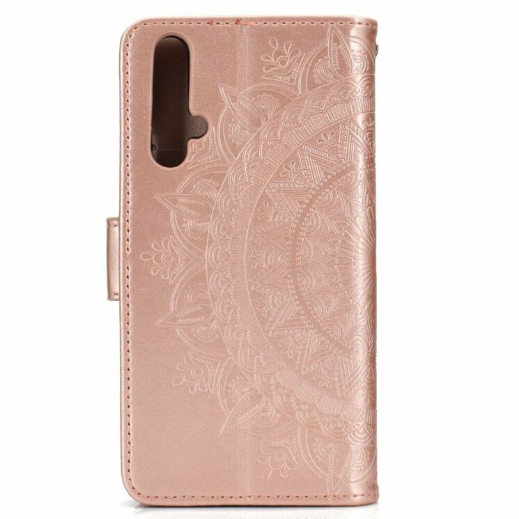 Чехол-книжка UniCase SunFlower Pattern для Huawei Honor 20 / Nova 5T - Rose Gold: фото 4 из 8