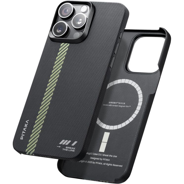 Чехол Pitaka MagEZ Case 5 для Apple iPhone 15 Pro KI1501BTL - Break The Line: фото 3 из 14