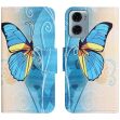 Чохол з малюнком Deexe Color Wallet для Motorola Moto G06 - Butterfly (401532G)
