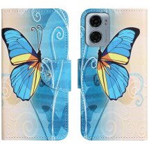 Чохол з малюнком Deexe Color Wallet для Motorola Moto G06 - Butterfly: фото 1 з 5