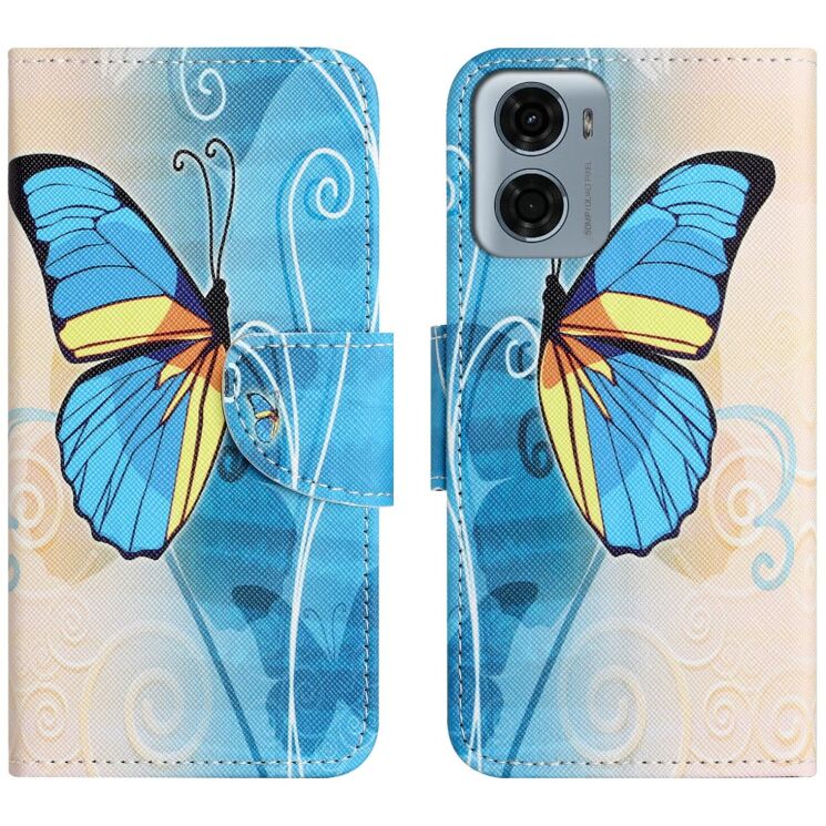 Чохол з малюнком Deexe Color Wallet для Motorola Moto G06 - Butterfly: фото 1 з 5