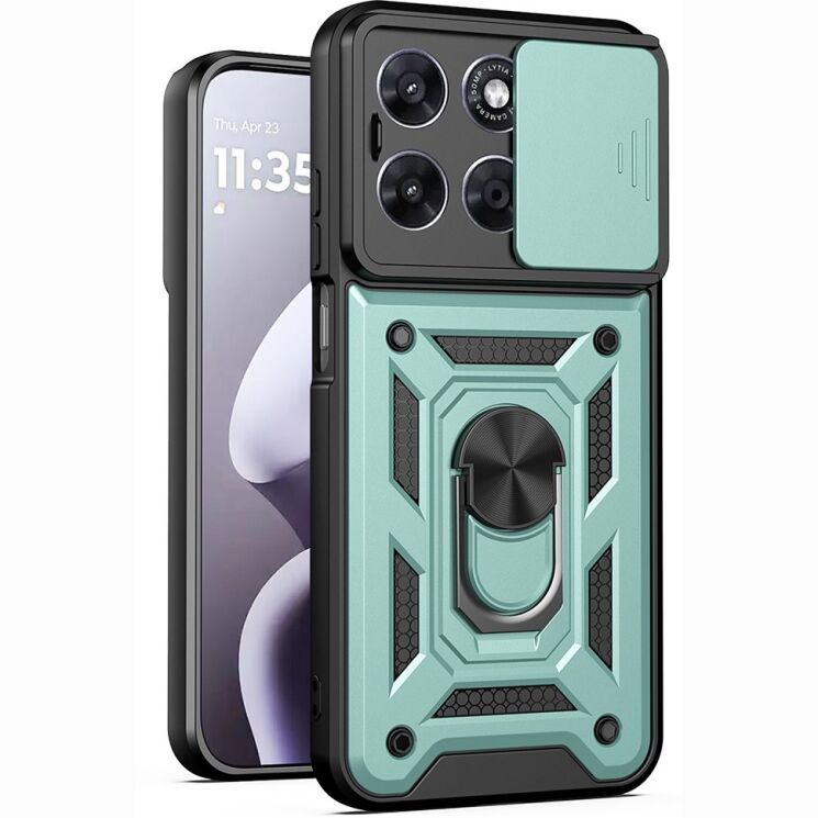 Чохол із захистом камери Deexe Armor Shield для Motorola Moto G57 / G57 Power / G67 Power - Green (403312G) Чохол із захистом камери Deexe Armor Shield для Motorola Moto G57 / G57 Power / G67 Power - Green: фото 1 з 9
