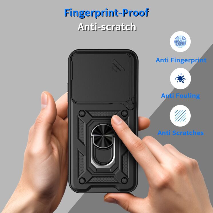 Чохол із захистом камери Deexe Armor Shield для Realme 16 Pro - Gold (428014F) Чохол із захистом камери Deexe Armor Shield для Realme 16 Pro - Gold: фото 6 з 9