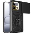 Чехол с защитой камеры Deexe Armor Shield для Realme 16 Pro - Black (428014B)