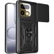 Чехол с защитой камеры Deexe Armor Shield для Realme 16 Pro - Black (428014B). Фото 1 из 9
