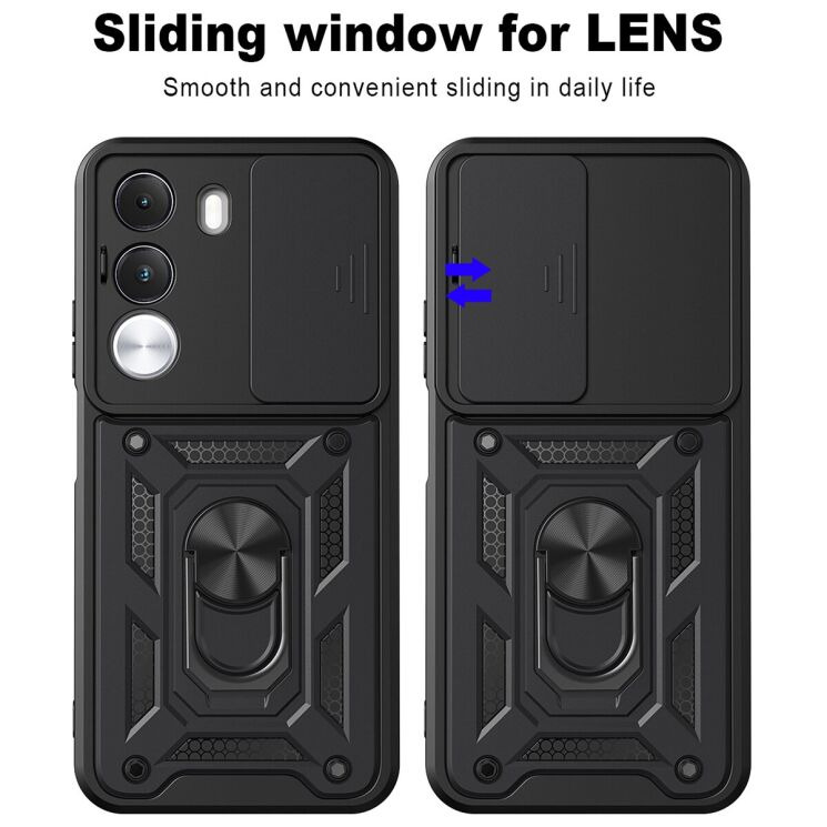 Чохол із захистом камери Deexe Armor Shield для Realme C100i - Red: фото 9 з 9
