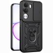 Чохол із захистом камери Deexe Armor Shield для Realme C100i - Black (412501B)
