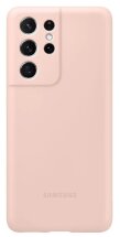Чехол Silicone Cover для Samsung Galaxy S21 Ultra (G998) EF-PG998TPEGRU - Pink: фото 1 из 2