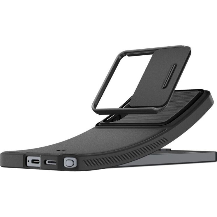 Чехол со шторкой для камеры Spigen Optik Armor для Samsung Galaxy S26 Ultra (S948) ACS10687 - Black: фото 3 з 11