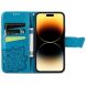 Чехол UniCase Butterfly Pattern для Apple iPhone 15 Pro - Blue (329366L). Фото 2 из 5