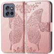 Чехол UniCase Butterfly Pattern для Motorola Edge 50 Neo - Rose Gold (367126RG)