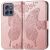 Чехол UniCase Butterfly Pattern для Motorola Edge 50 Neo - Rose Gold: фото 1 из 7