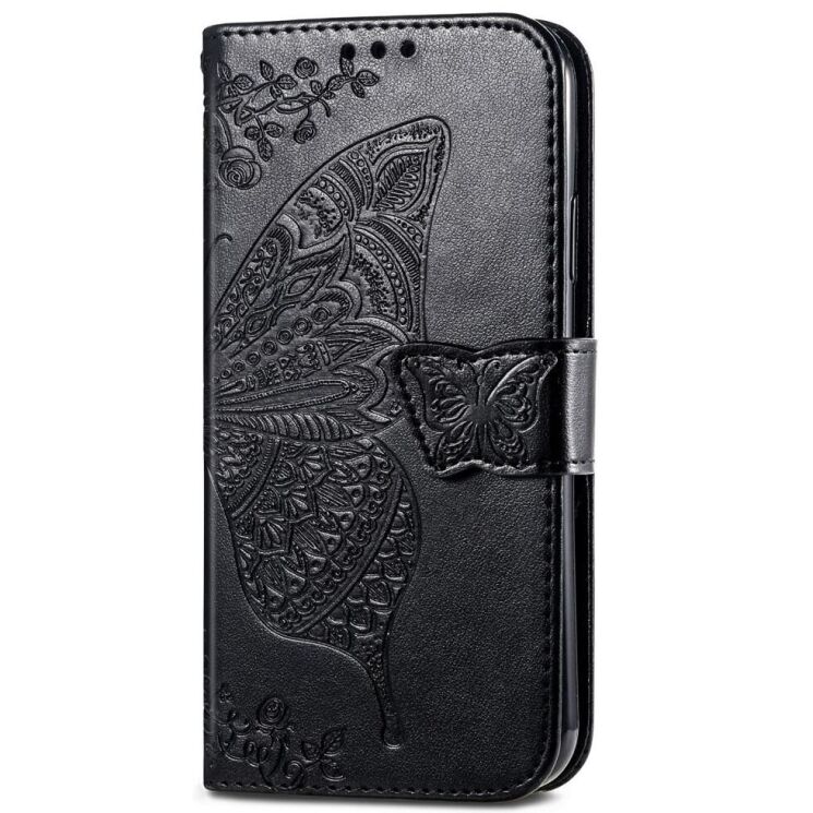 Чехол UniCase Butterfly Pattern для Motorola Moto E13 - Black: фото 4 из 10