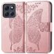 Чехол UniCase Butterfly Pattern для Motorola Moto G86 - Rose Gold (383339RG). Фото 2 из 10
