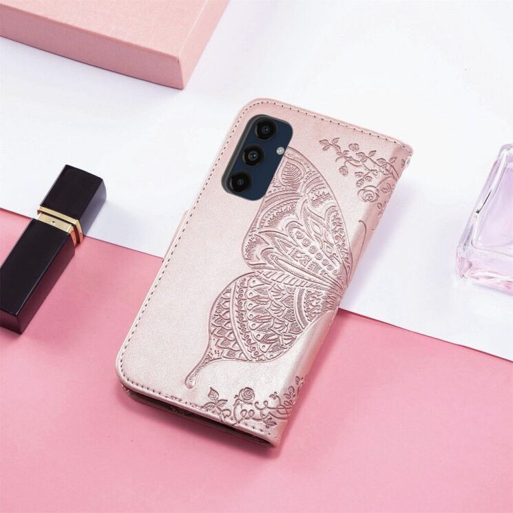 Чехол UniCase Butterfly Pattern для Samsung Galaxy S24 FE (S721) - Rose Gold: фото 8 из 11