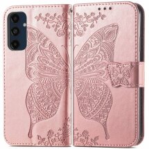 Чехол UniCase Butterfly Pattern для Samsung Galaxy S24 FE (S721) - Rose Gold: фото 1 из 11