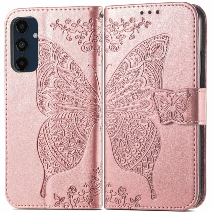 Чехол UniCase Butterfly Pattern для Samsung Galaxy S24 FE (S721) - Rose Gold: фото 1 из 11