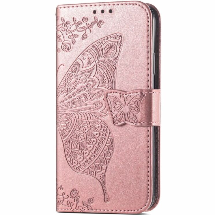 Чохол UniCase Butterfly Pattern для TECNO Spark 20 Pro - Rose Gold: фото 4 з 8