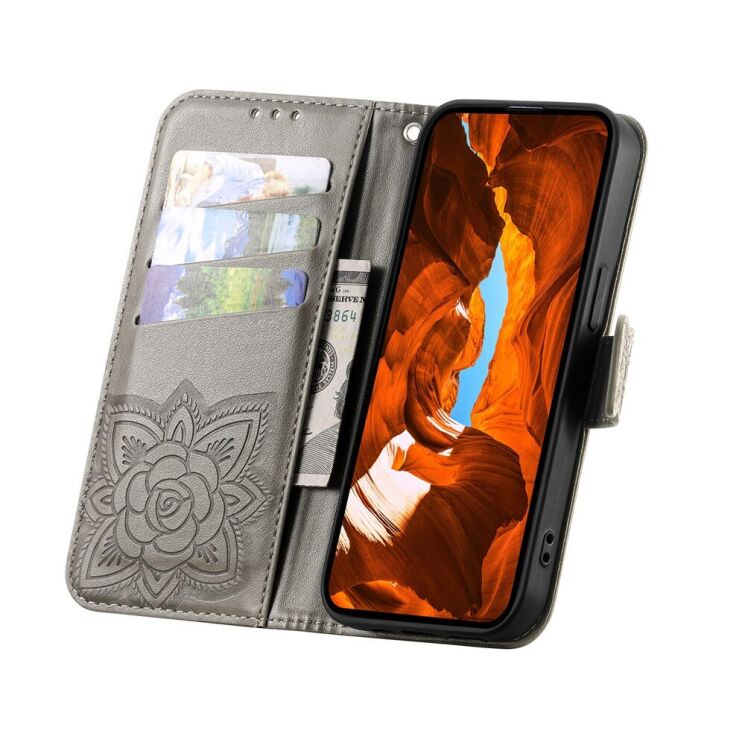 Чехол-книжка с рисунком UniCase Butterfly Pattern для Xiaomi Redmi 15C / Poco C85 - Grey (386156H) Чехол-книжка с рисунком UniCase Butterfly Pattern для Xiaomi Redmi 15C / Poco C85 - Grey: фото 2 из 9