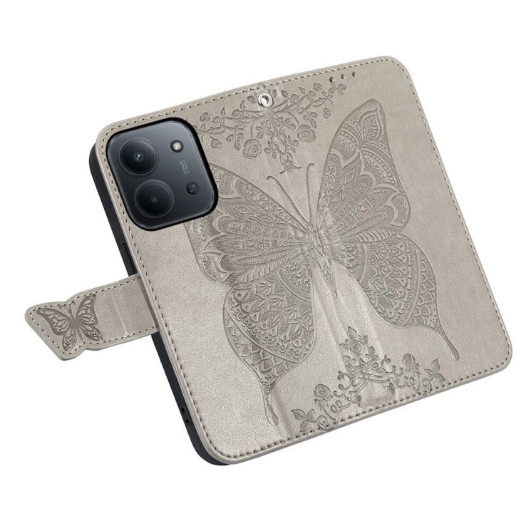 Чехол-книжка с рисунком UniCase Butterfly Pattern для Xiaomi Redmi 15C / Poco C85 - Grey (386156H) Чехол-книжка с рисунком UniCase Butterfly Pattern для Xiaomi Redmi 15C / Poco C85 - Grey: фото 4 из 9