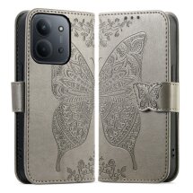 Чехол-книжка с рисунком UniCase Butterfly Pattern для Xiaomi Redmi 15C / Poco C85 - Grey: фото 1 из 9